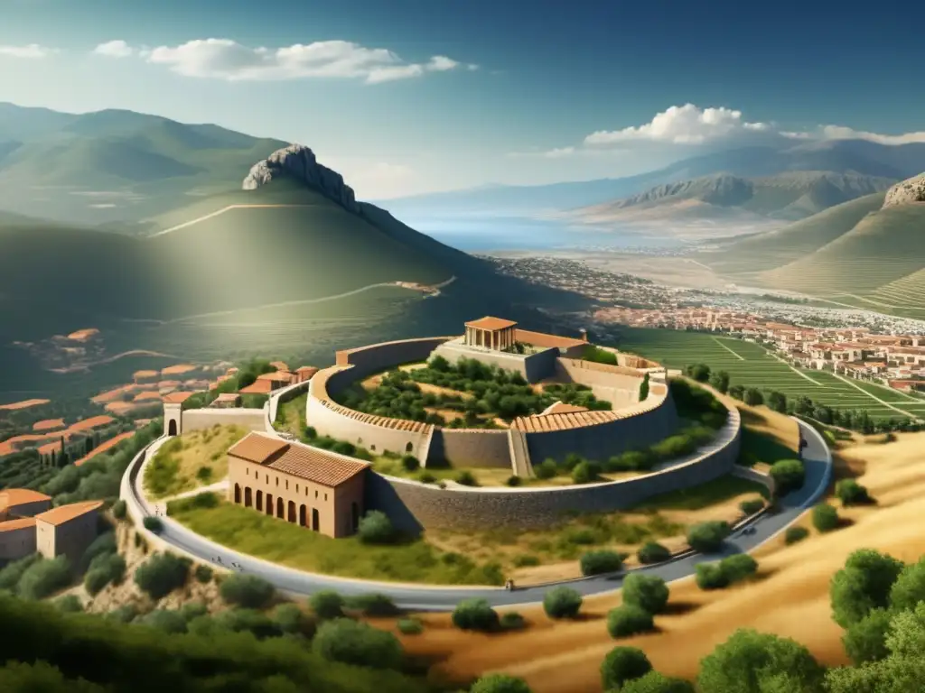 Historia de Esparta en el Peloponeso - Vista impresionante de la antigua ciudad, su arquitectura y paisaje