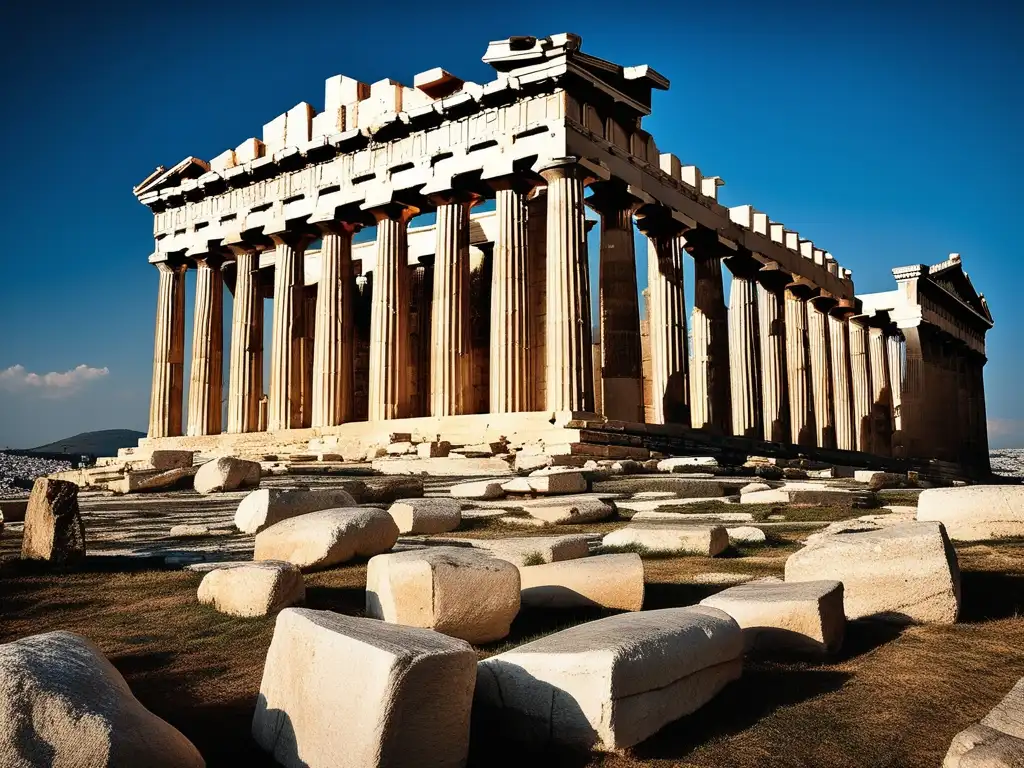 Historia y arquitectura de la Acrópolis de Atenas: majestuoso Parthenon, detalles arquitectónicos y juego de luces y sombras