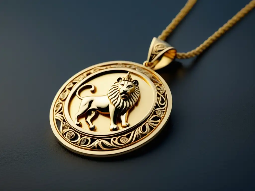 Diseños animales en joyería griega- Sphinx dorado con Minotauro en collar de oro