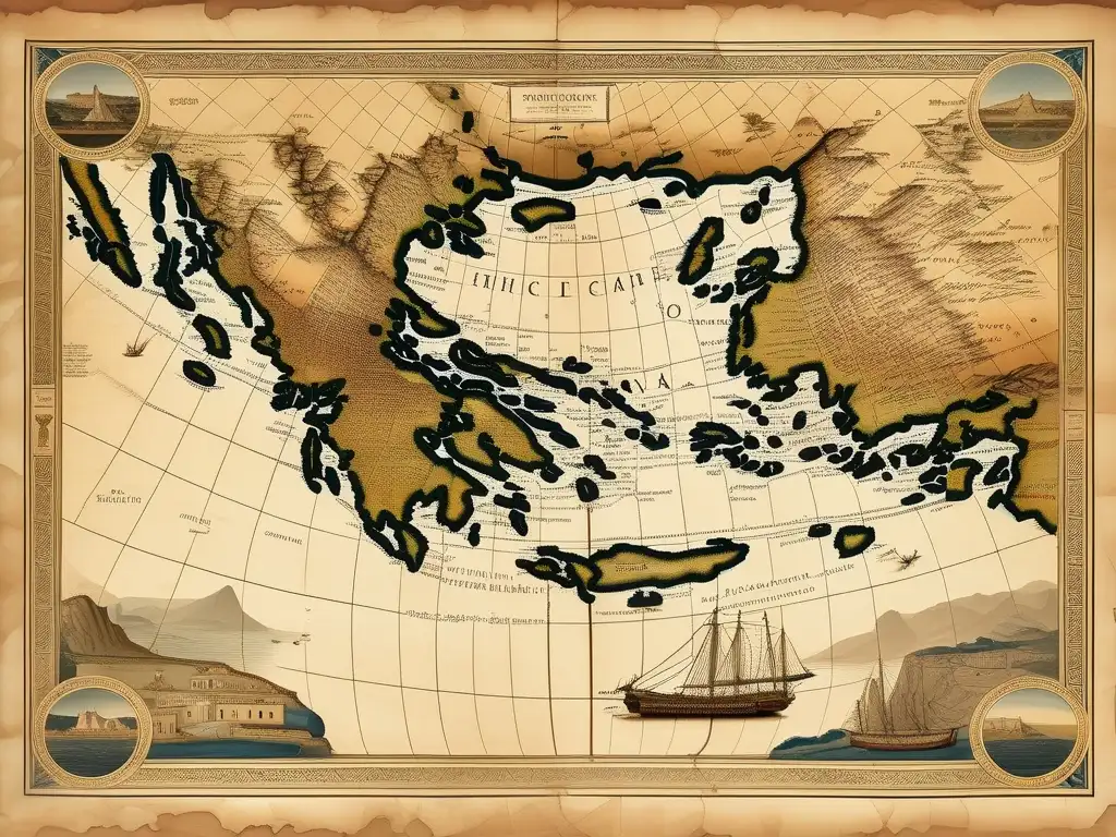 Mapa antiguo de Grecia: Importancia de Anaximandro en geografía antigua