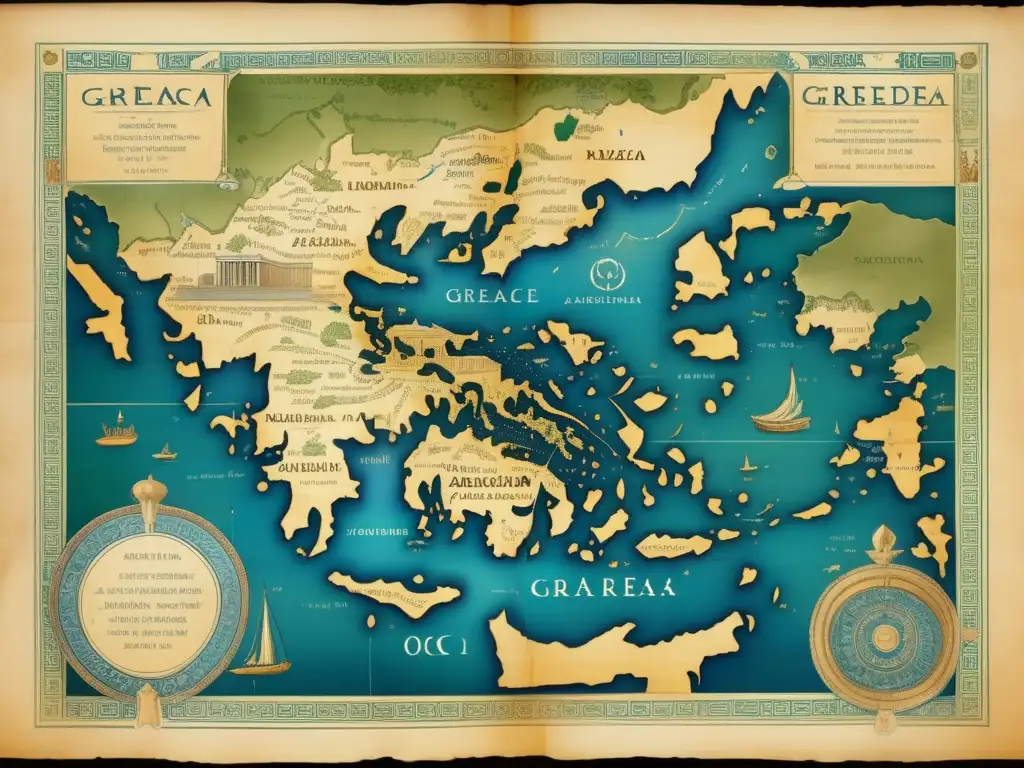 Mapa antiguo de Grecia: Explorando los mapas antiguos de Grecia