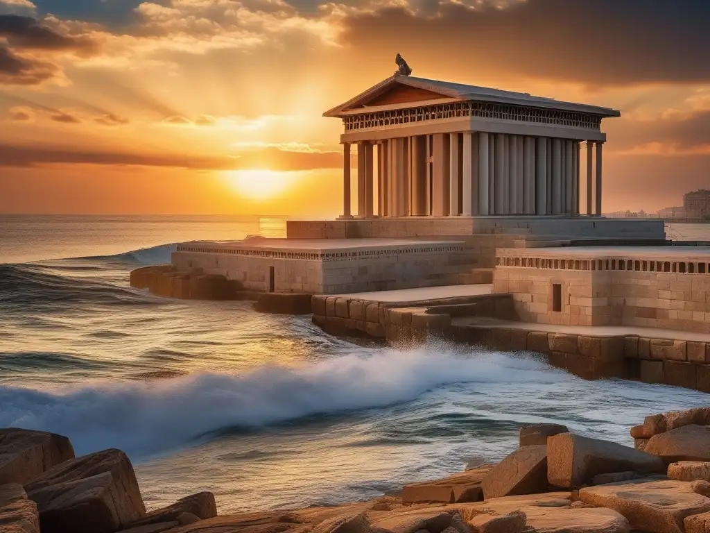 Arquitectura helenística: Mausoleo de Halicarnaso, Biblioteca de Alejandría y Faro de Alejandría, su magnificencia capturada en una imagen