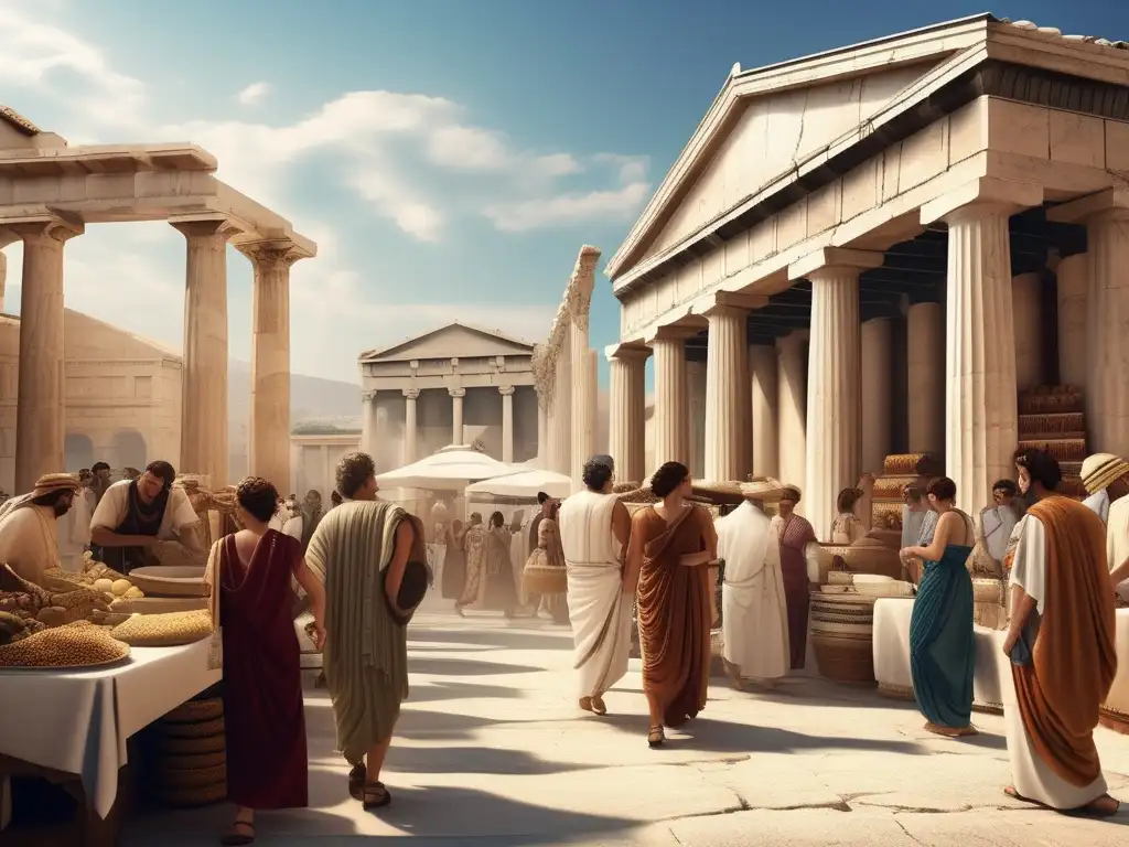 La influencia de la vestimenta griega antigua en las tendencias de la moda actual 1 mercado griego antiguo animado 41 1