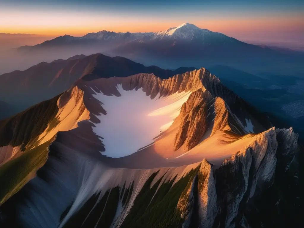 Imagen: Importancia de los Dioses Olímpicos hoy - Montaña majestuosa y etérea, hogar de los dioses griegos