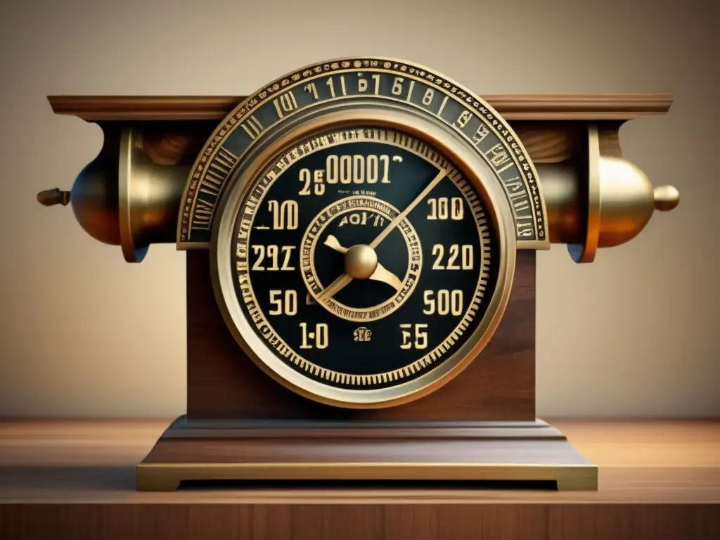 odometro griego antiguo de bronce y madera 50 1
