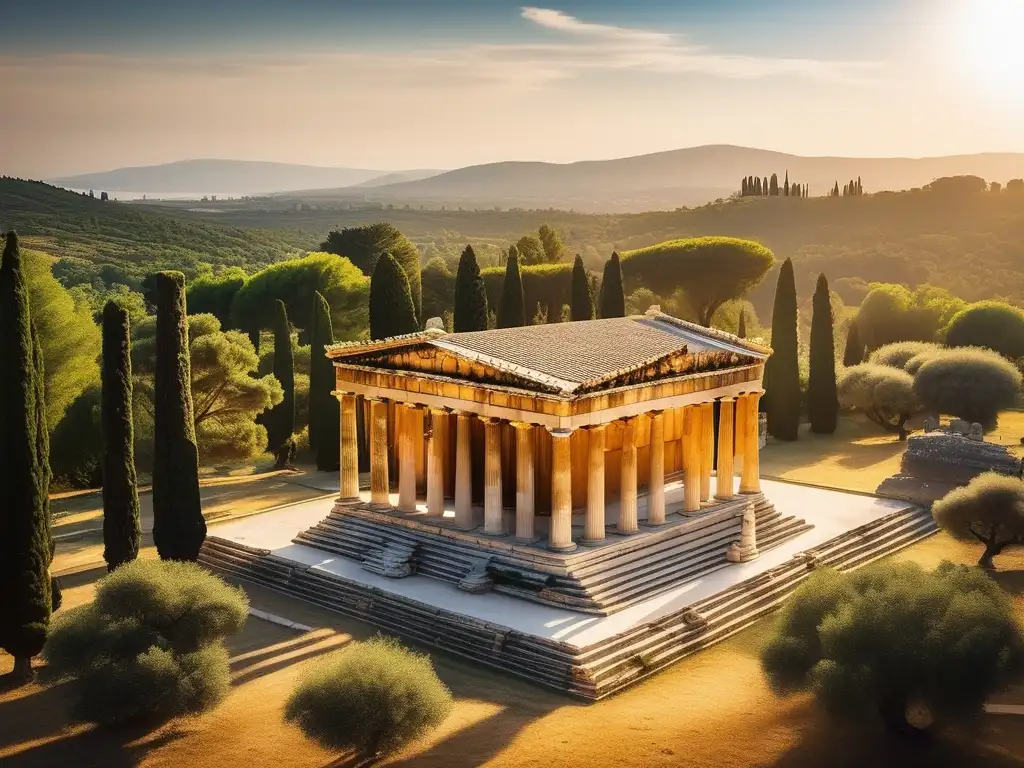 Templo de Zeus en Olympia, majestuoso símbolo de los Juegos Olímpicos y la antigua Grecia