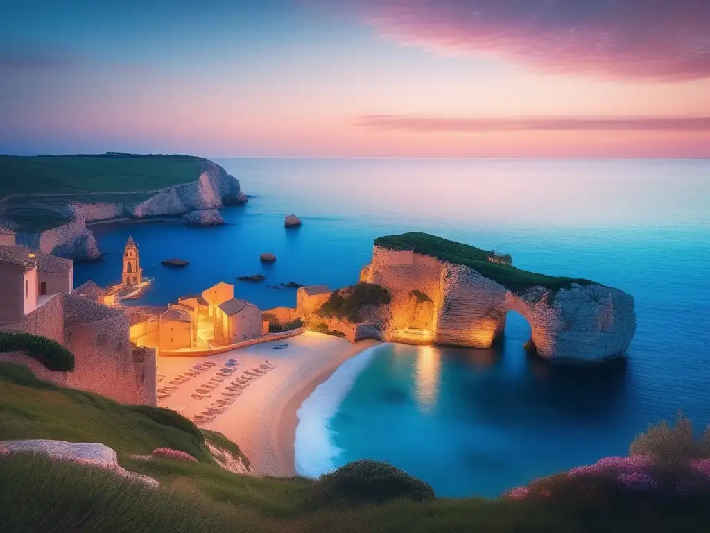 Presencia griega en Francia: paisaje costero antiguo con mar Mediterráneo azul, barco griego y tranquilidad