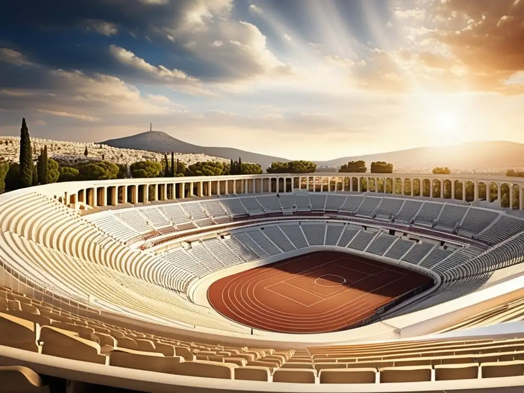 Importancia Juegos Panatenaicos: Estadio histórico de Atenas, Grecia, resalta su belleza arquitectónica, simetría y relevancia cultural