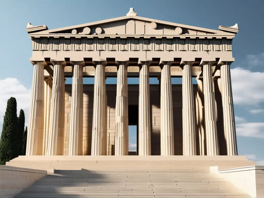 Descubriendo la antigua Grecia con Heródoto: Parthenon, templo icónico dedicado a la diosa Atenea en Atenas, Grecia