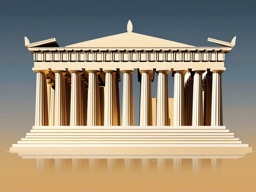 Influencia arquitectura estadios Grecia: Parthenon en la Acrópolis, Grecia