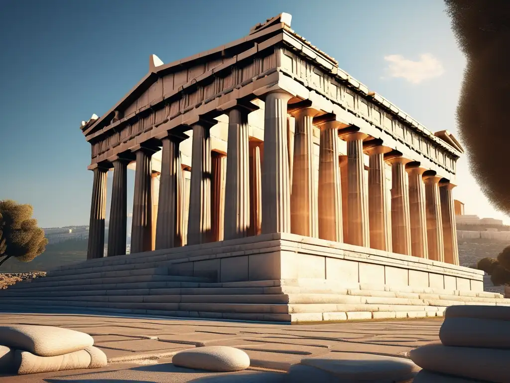 Parthenon en Atenas, muestra grandiosidad y destreza de la arquitectura griega (Herramientas de construcción en la Antigua Grecia)