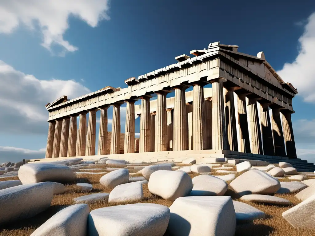 Técnicas de construcción resistentes a terremotos en la Antigua Grecia: Parthenon, belleza atemporal y diseño geométrico