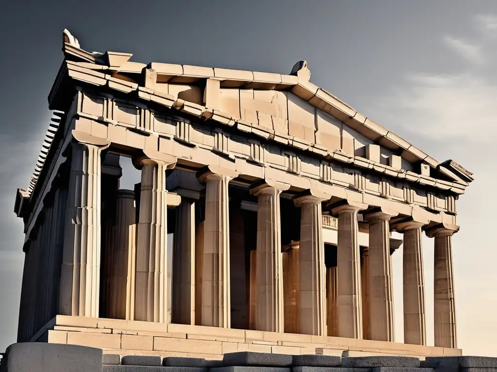 Importancia del arte y arquitectura en la democracia griega: Parthenon en Atenas, Grecia