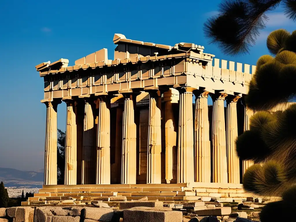 Templo iconico dedicado a la diosa Athena, resplandece en la Acrópolis de Atenas: Parthenon - Importancia de la oratoria en Grecia