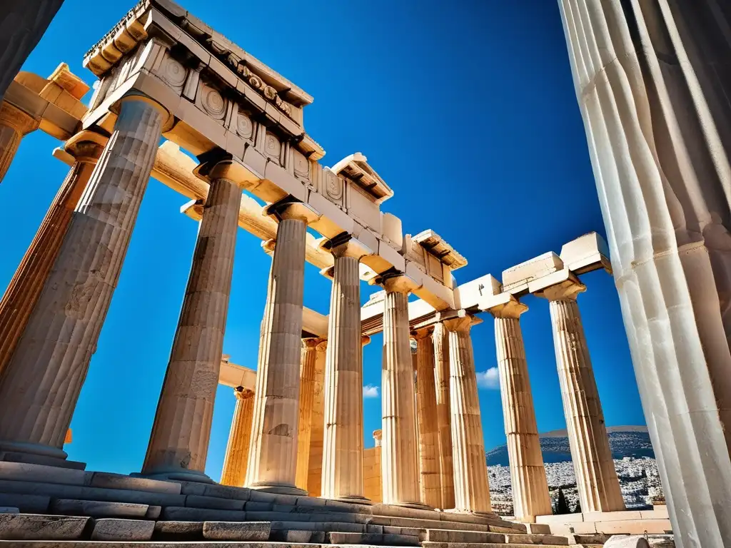 Parthenon, templo icónico de Atenea en Atenas, Grecia, destaca por festivales religiosos antiguos