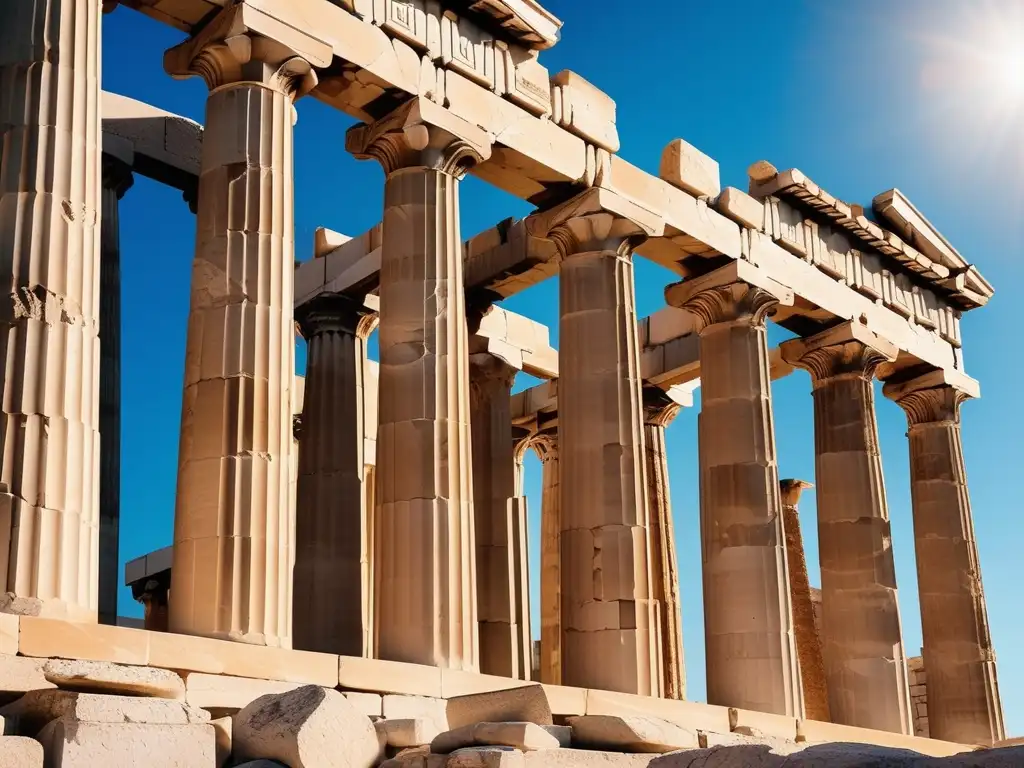 Legado de Dracón en Grecia: Ruinas majestuosas del Parthenon en Atenas