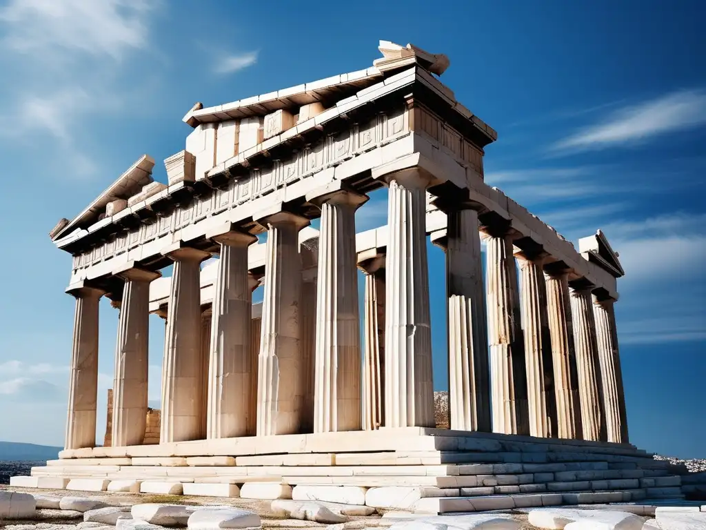 Parthenon: Templo icónico de la diosa Atenea, reflejo de la arquitectura y el arte de la antigua Atenas