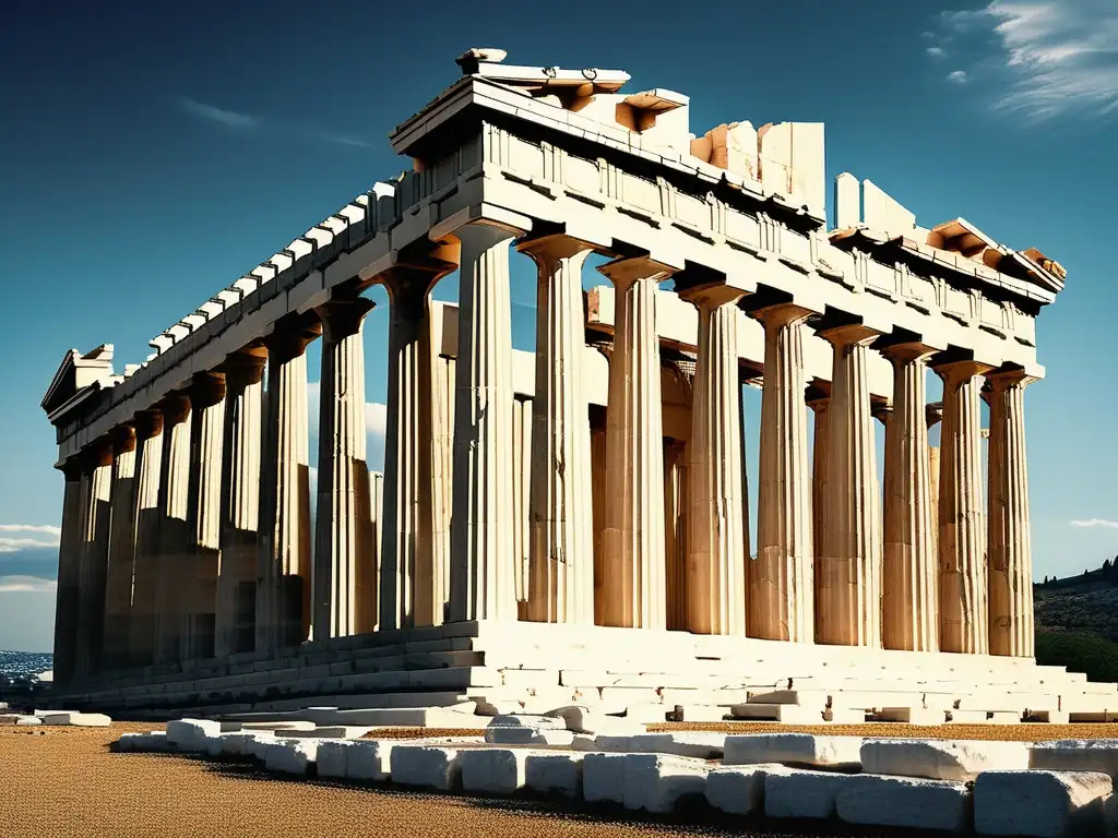 Técnicas construcción antigua Grecia: Parthenon, arquitectura griega, equilibrio, proporción, columnas, entablaturas, legado