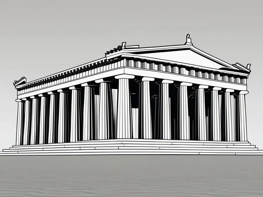 Influencia Antigua Grecia en actualidad: Parthenon en Atenas, un templo icónico que destaca su grandiosidad y arquitectura impecable