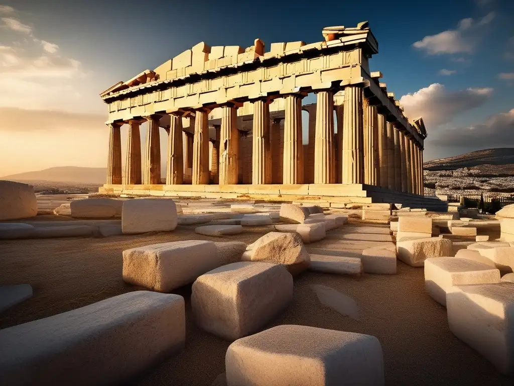 Ruinas del Parthenon en Atenas, Grecia: La ambición de Alejandro: Conquistando el mundo