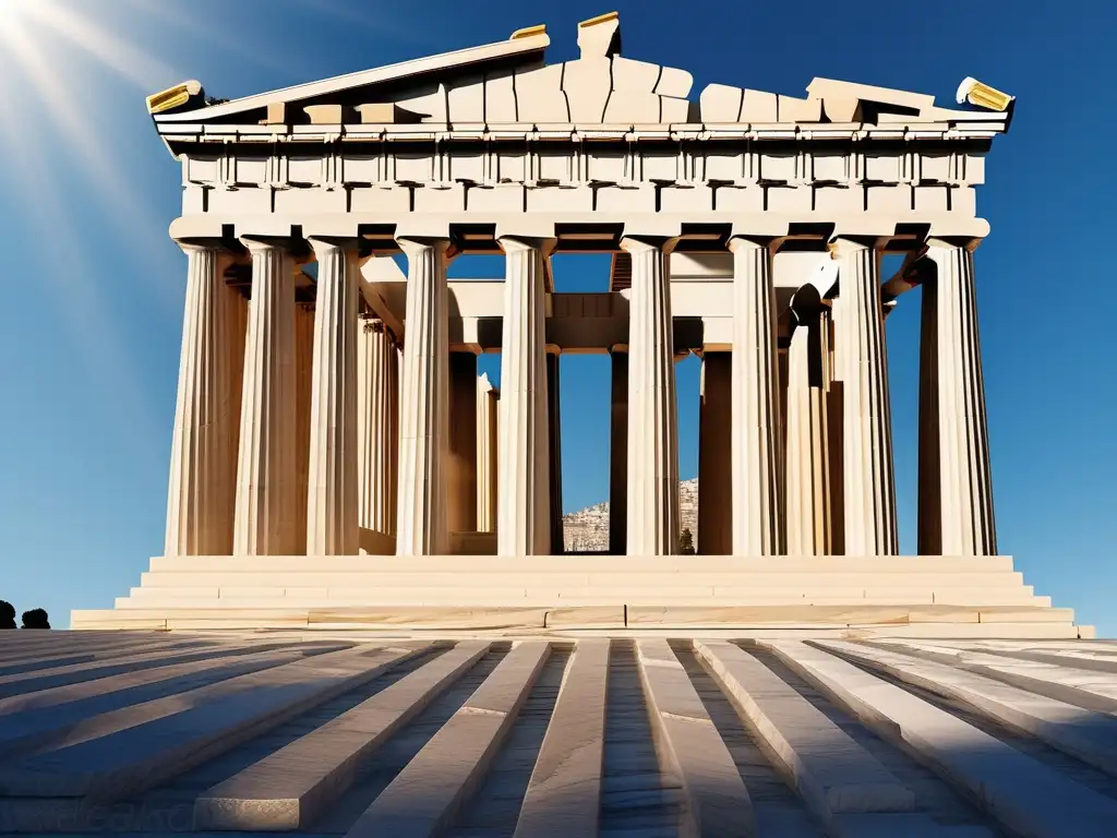 Parthenon en Atenas, Grecia: Ideas estéticas de Aristóteles en arte