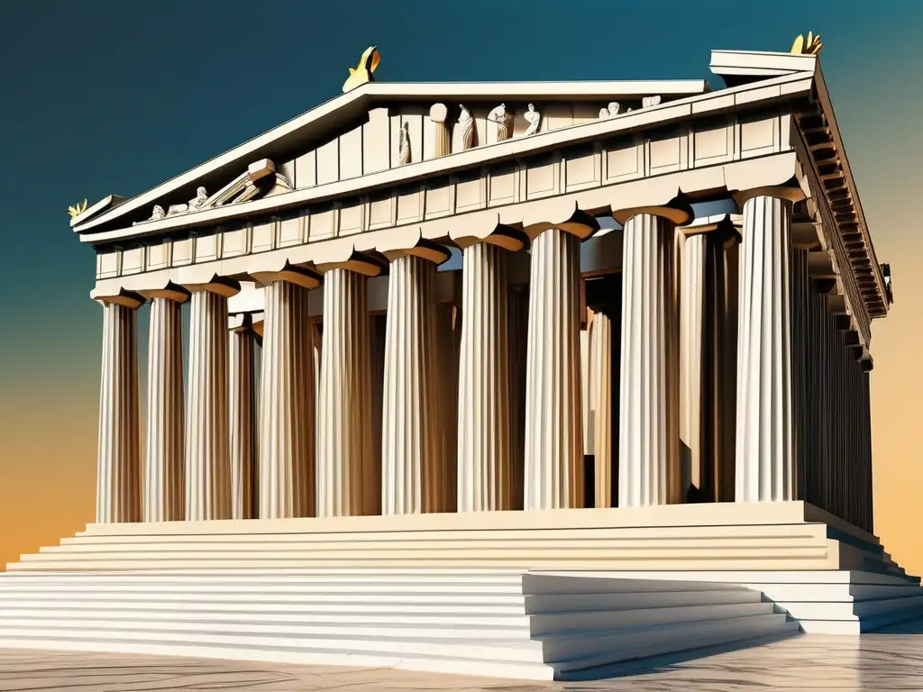 Imagen impresionante del Parthenon en Atenas, reflejo de la importancia de Pericles en la democracia ateniense