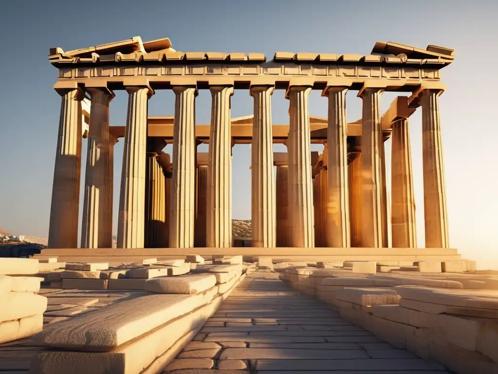 Parthenon en la Acropolis de Atenas, Grecia - Tecnología antigua Grecia vida diaria