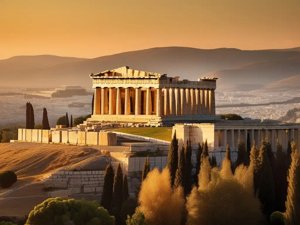 Descubre las maravillas de la Antigua Grecia: el imponente Parthenon en todo su esplendor