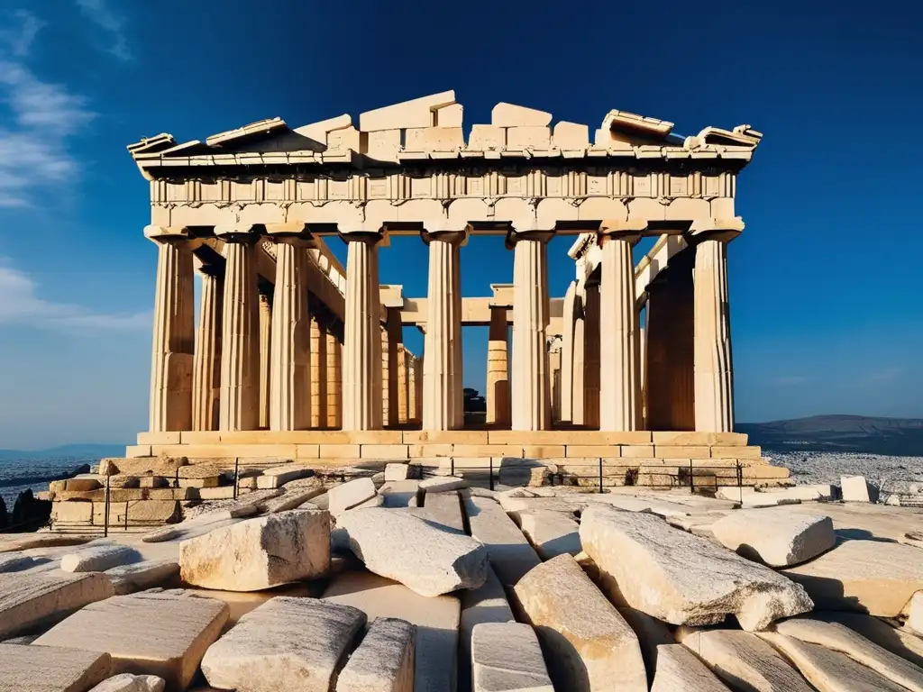 Parthenon, templo icónico en Atenas, Grecia