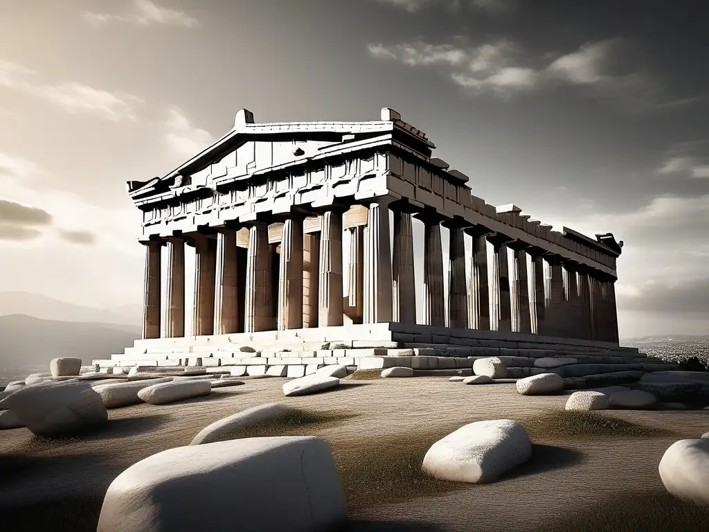 Importancia de Atenea en la Antigua Grecia: Parthenon, templo icónico dedicado a la diosa Athena en la Acrópolis de Atenas