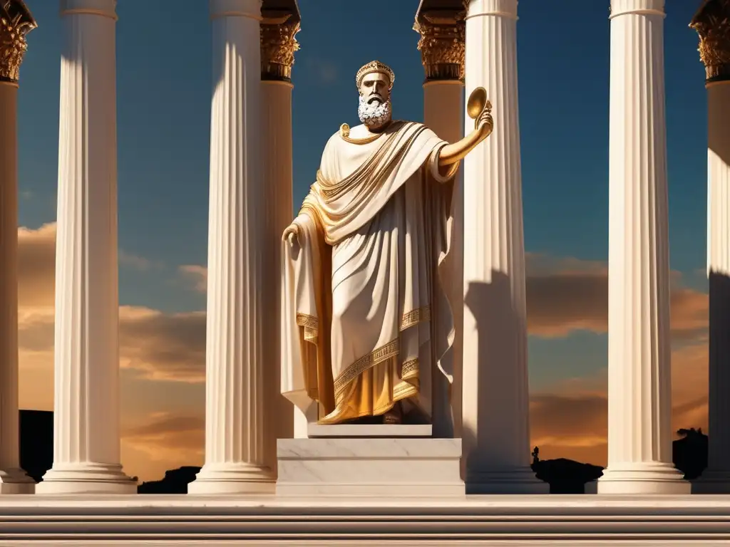 Pericles: orador destacado de la Antigua Grecia en la Agora de Atenas
