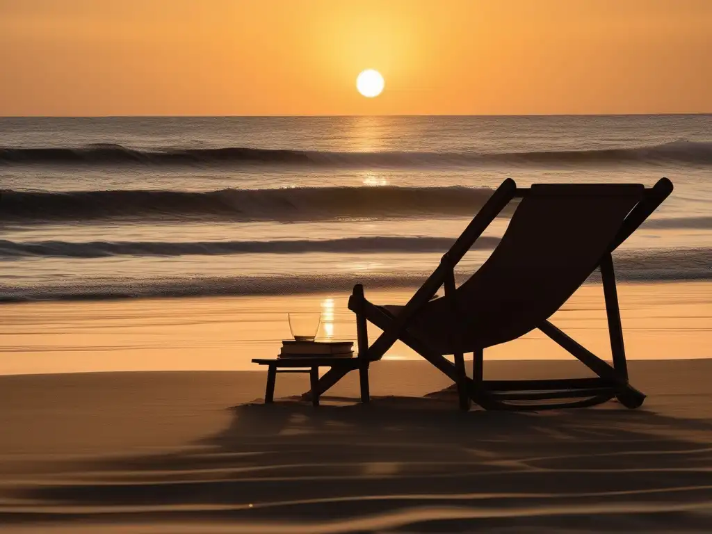 Imagen de playa al atardecer: hedonismo cirenaico y placer vitalicio