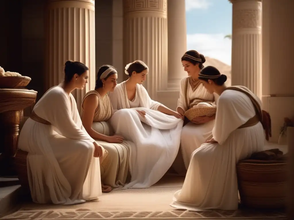 Preparación serena de madre en Grecia Rituales de nacimiento en la Antigua Grecia