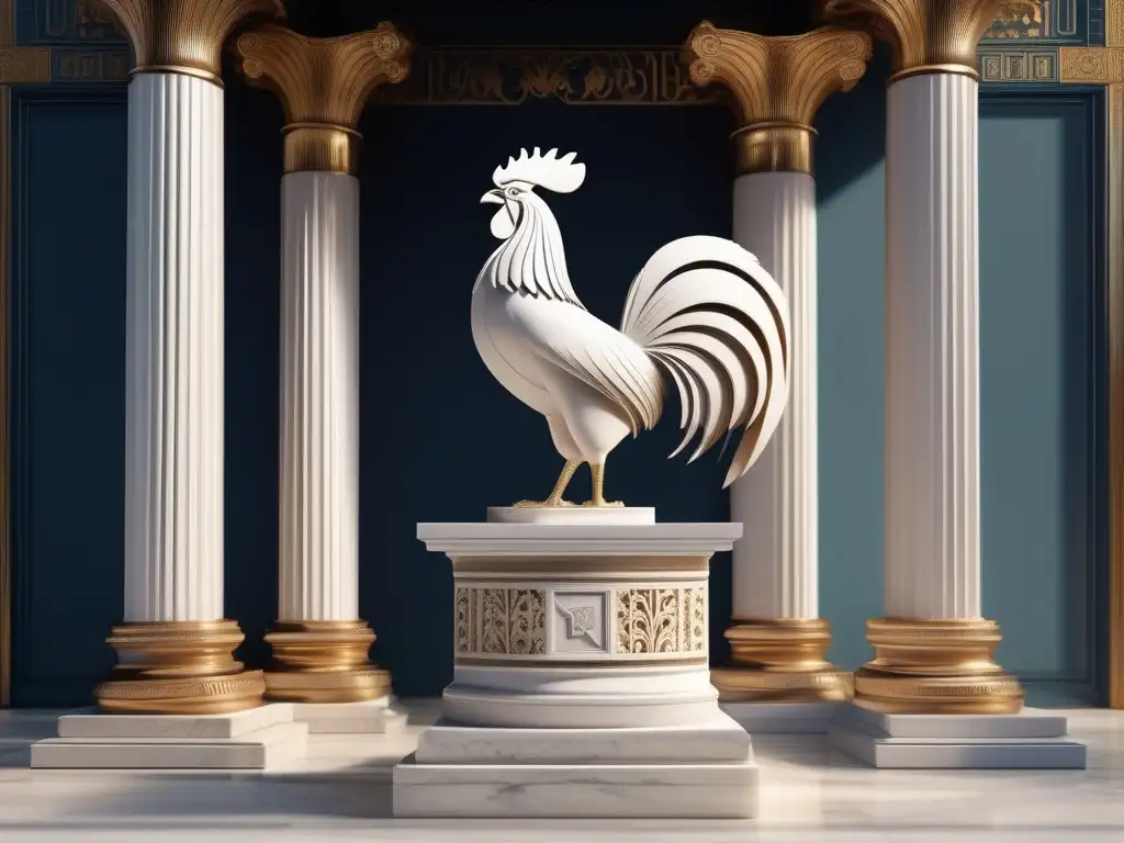 Simbolismo del gallo en Grecia: majestuosidad y significado del animal sagrado en la antigua cultura griega