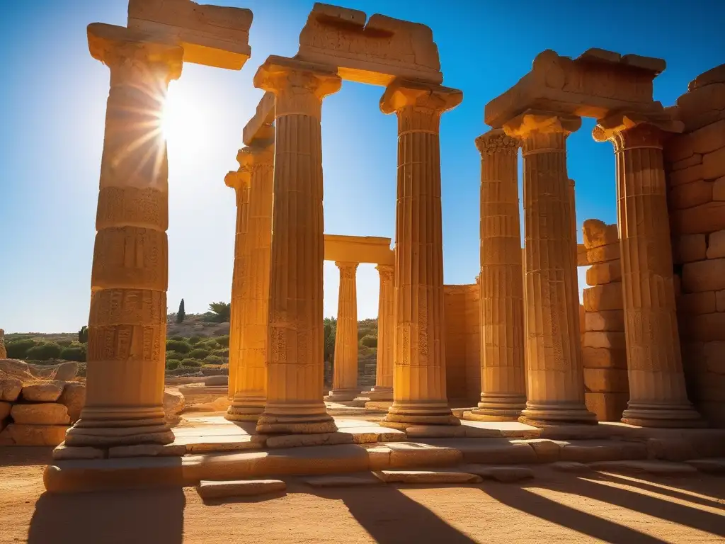 Antigua colonia griega en Libia: ruinas de Cirene, historia, grandiosidad, templo preservado, columnas dóricas, elegancia y texturas