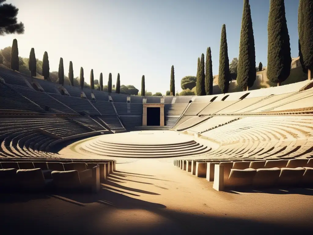 Ruinas del Estadio Olímpico en Olympia, Grecia