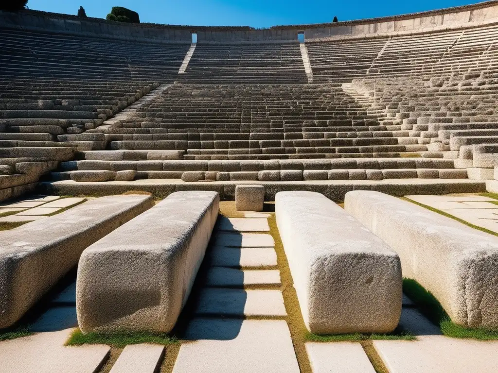 Ruinas del antiguo Estadio Olímpico en Olympia, Grecia