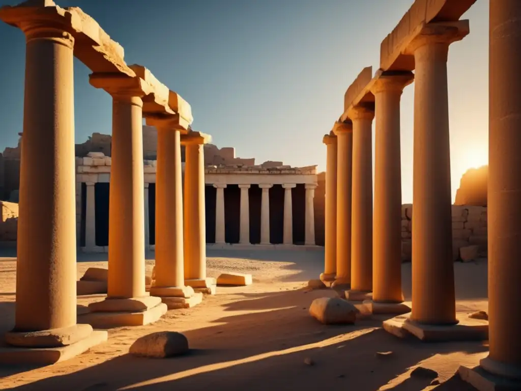 Ruinas de antigua colonia griega en Libia