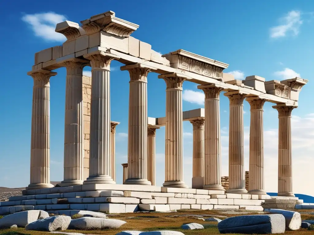 Importancia de la arquitectura en Delos, ruinas imponentes con templo de Apolo, Agora y casas opulentas