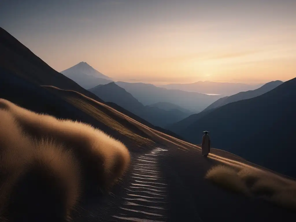 Paisaje montañoso sereno al atardecer: Filosofía Cínica: Autonomía y Felicidad