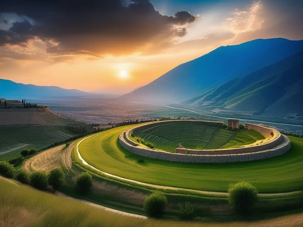 Esparta ocaso ciudadestado legendaria, vista panorámica impresionante que captura su grandeza histórica y su influencia en la cultura occidental