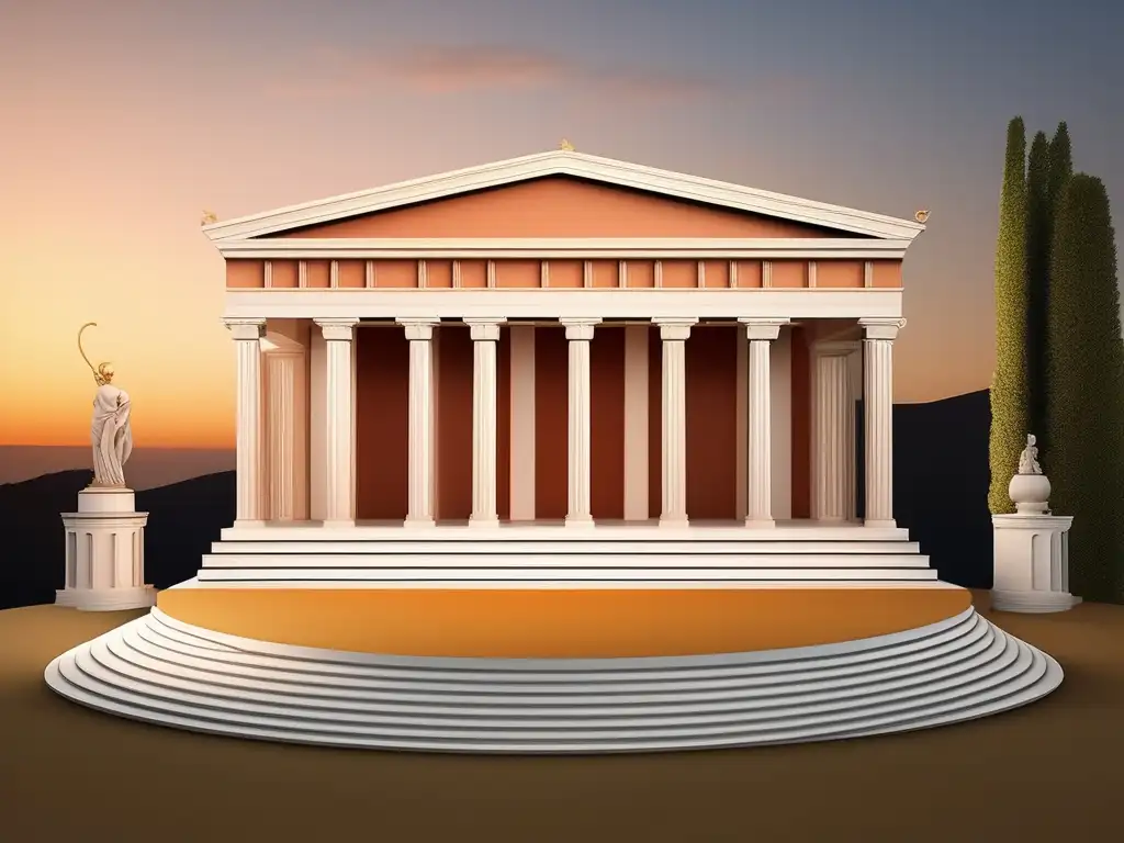 Teatro Griego al atardecer: Acústica en el teatro griego, diseño arquitectónico y ambiente dramático