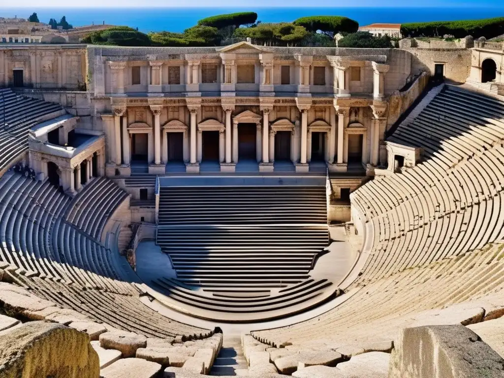 Tesoros ocultos en Siracusa, Sicilia: Teatro griego antiguo en un entorno verde y majestuoso