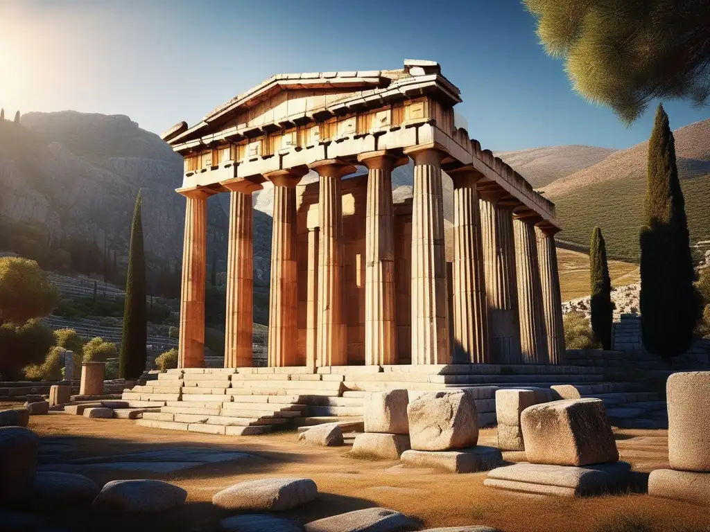 Templo de Apolo en Delphi, Grecia: Oráculo de Delfos en medicina antigua