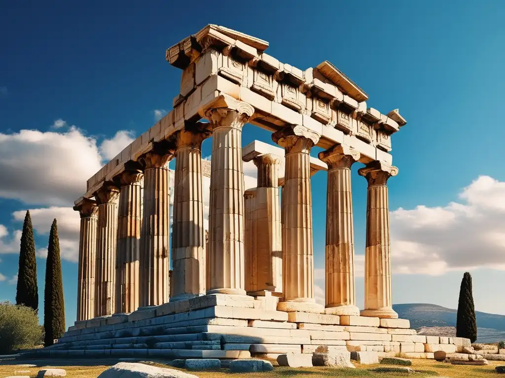 Imagen: Templo de Apolo en Corinto, la ciudadestado más intrigante de la Antigua Grecia