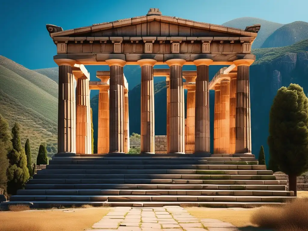 Importancia de Apolo en Grecia Antigua: Templo de Apolo en Delphi, Grecia