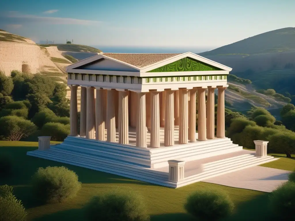 Templo griego antiguo: Importancia rituales sacrificio en Grecia