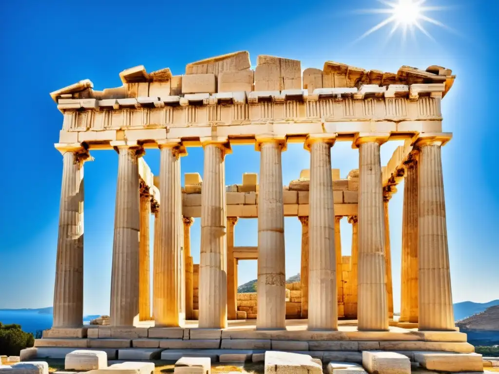 Construcción griega: uso de palancas en templos majestuosos