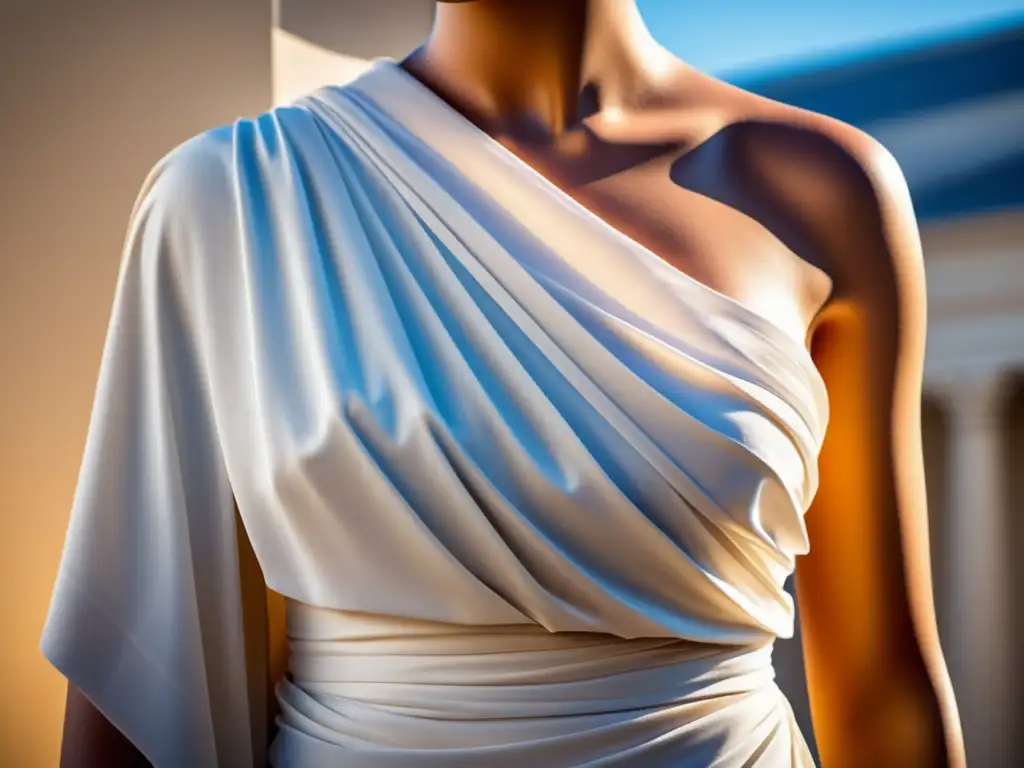 Toga blanca de la Antigua Grecia, símbolo de estatus y poder