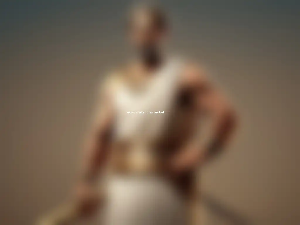 Trabajador griego con Exomis Vestimenta trabajadores Antigua Grecia: exomis, detalle, textura, pose, ilustración 8k